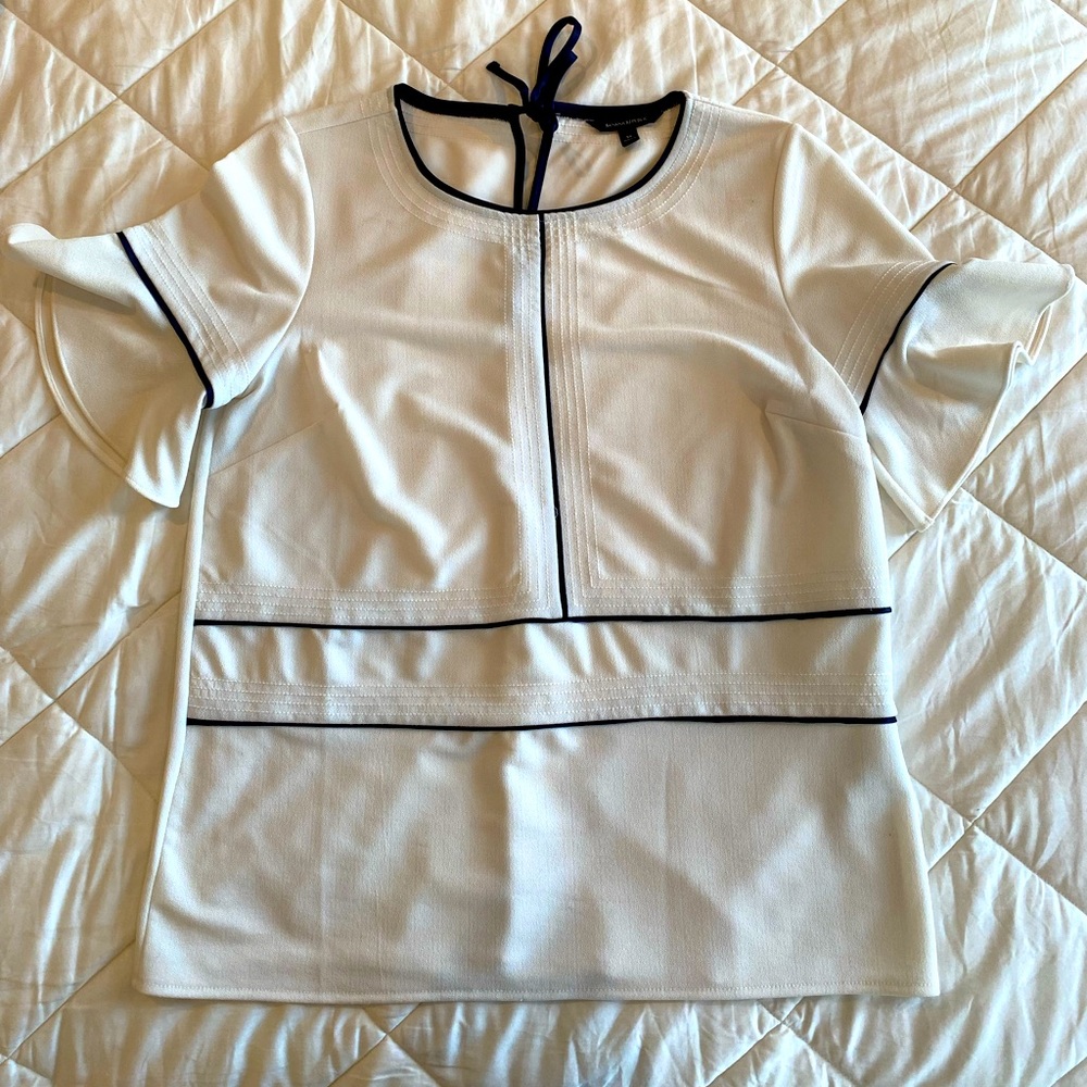 Banana Republic cream blouse